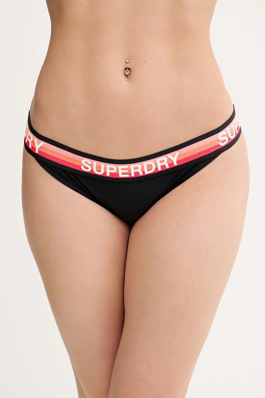Superdry chiloți de baie culoarea negru, W3010449A-02A