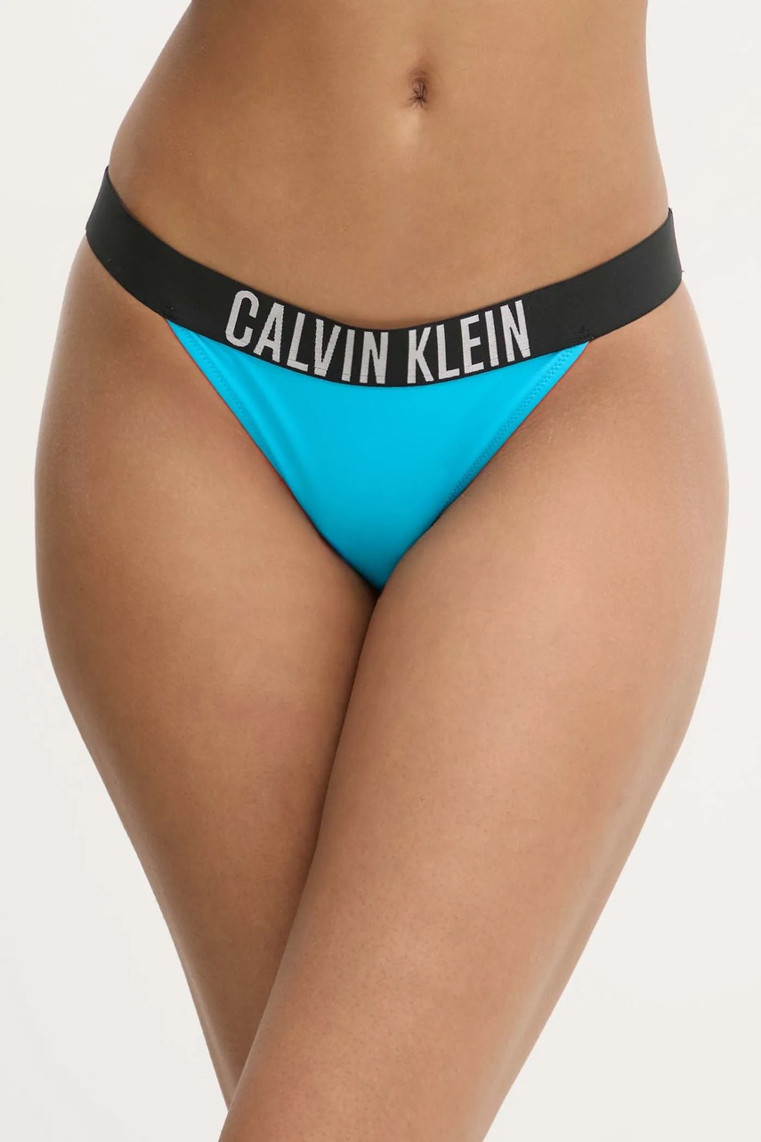 

Долнище на бански тип бразилиана Calvin Klein в синьо KW0KW02857, Син