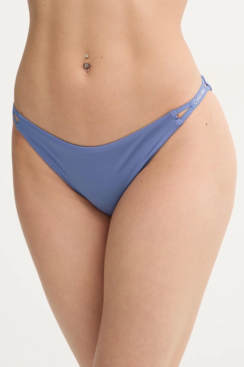 Levně Plavkové kalhotky Calvin Klein fialová barva, KW0KW02796