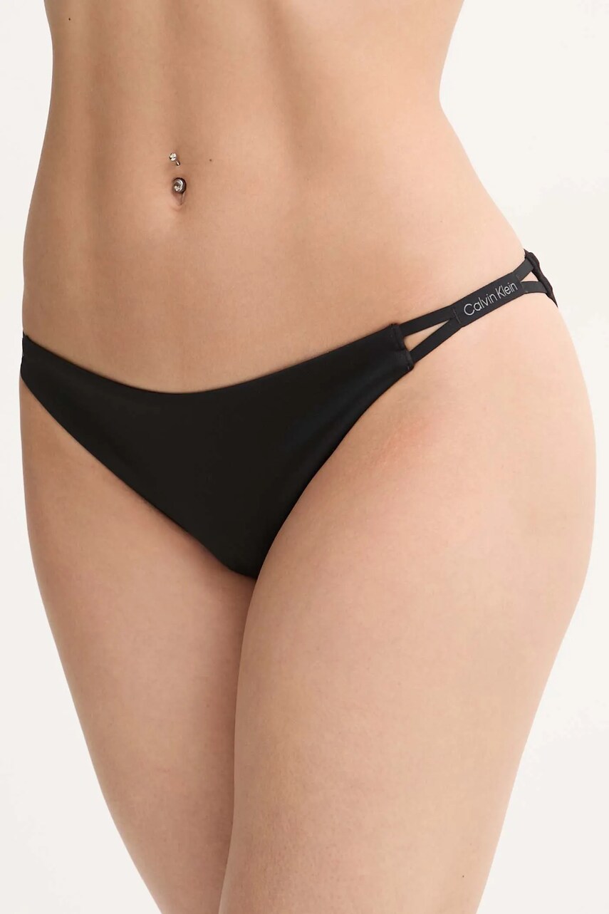 Levně Plavkové kalhotky Calvin Klein černá barva, KW0KW02796