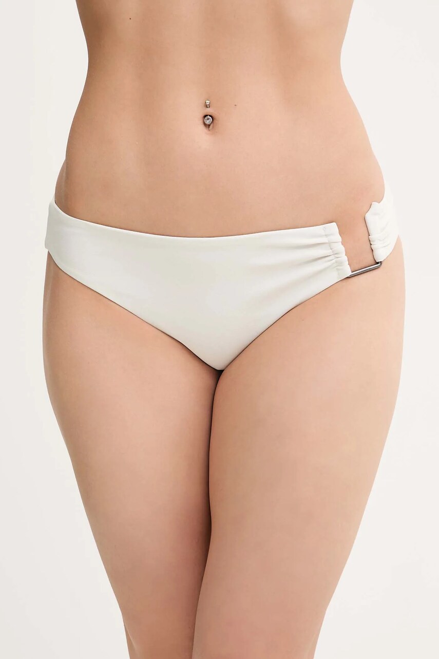 Levně Plavkové kalhotky Calvin Klein šedá barva, KW0KW02810