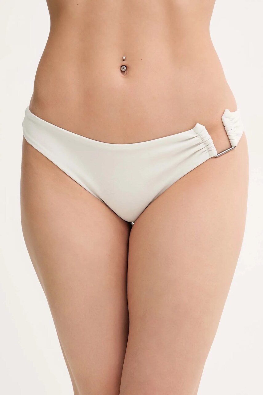 Levně Plavkové kalhotky Calvin Klein šedá barva, KW0KW02811