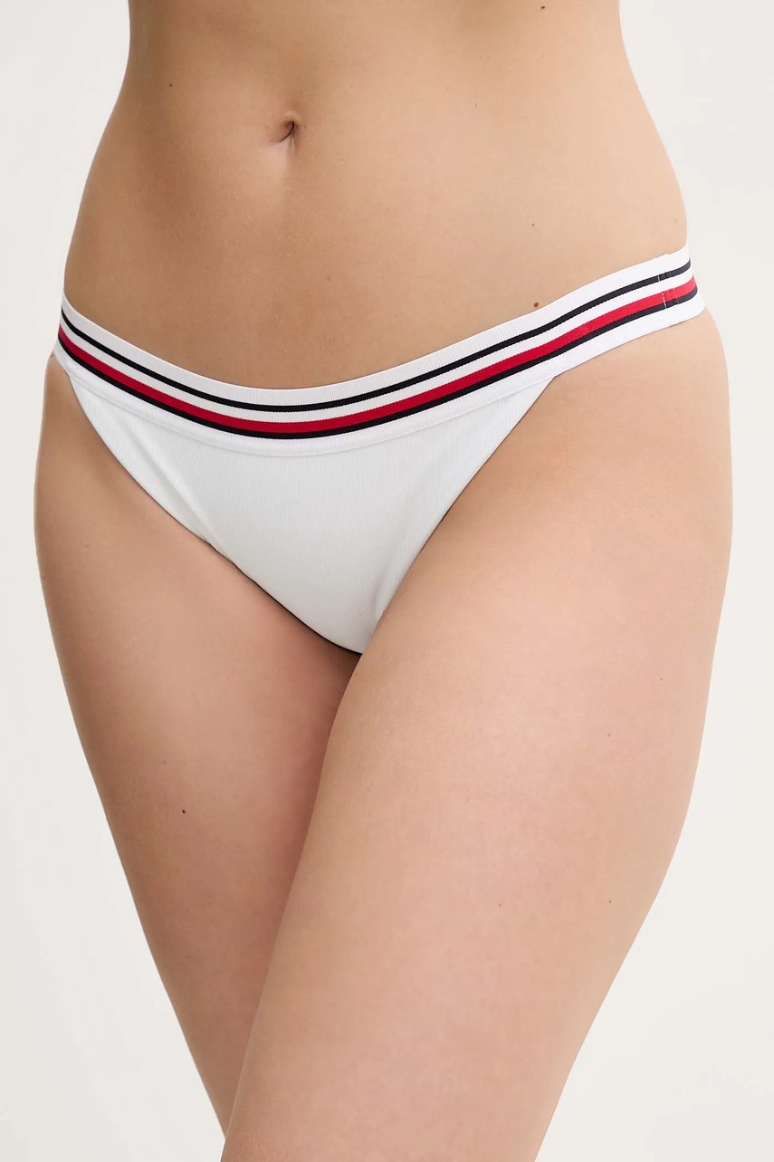 Levně Plavkové kalhotky Tommy Hilfiger bílá barva, UW0UW05829