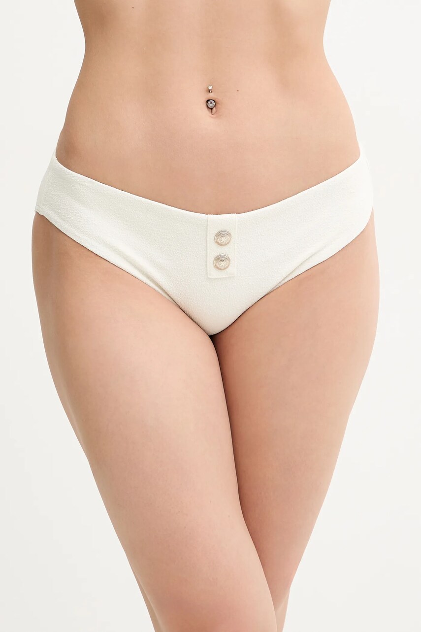 Levně Plavkové kalhotky Tommy Hilfiger béžová barva, UW0UW05836