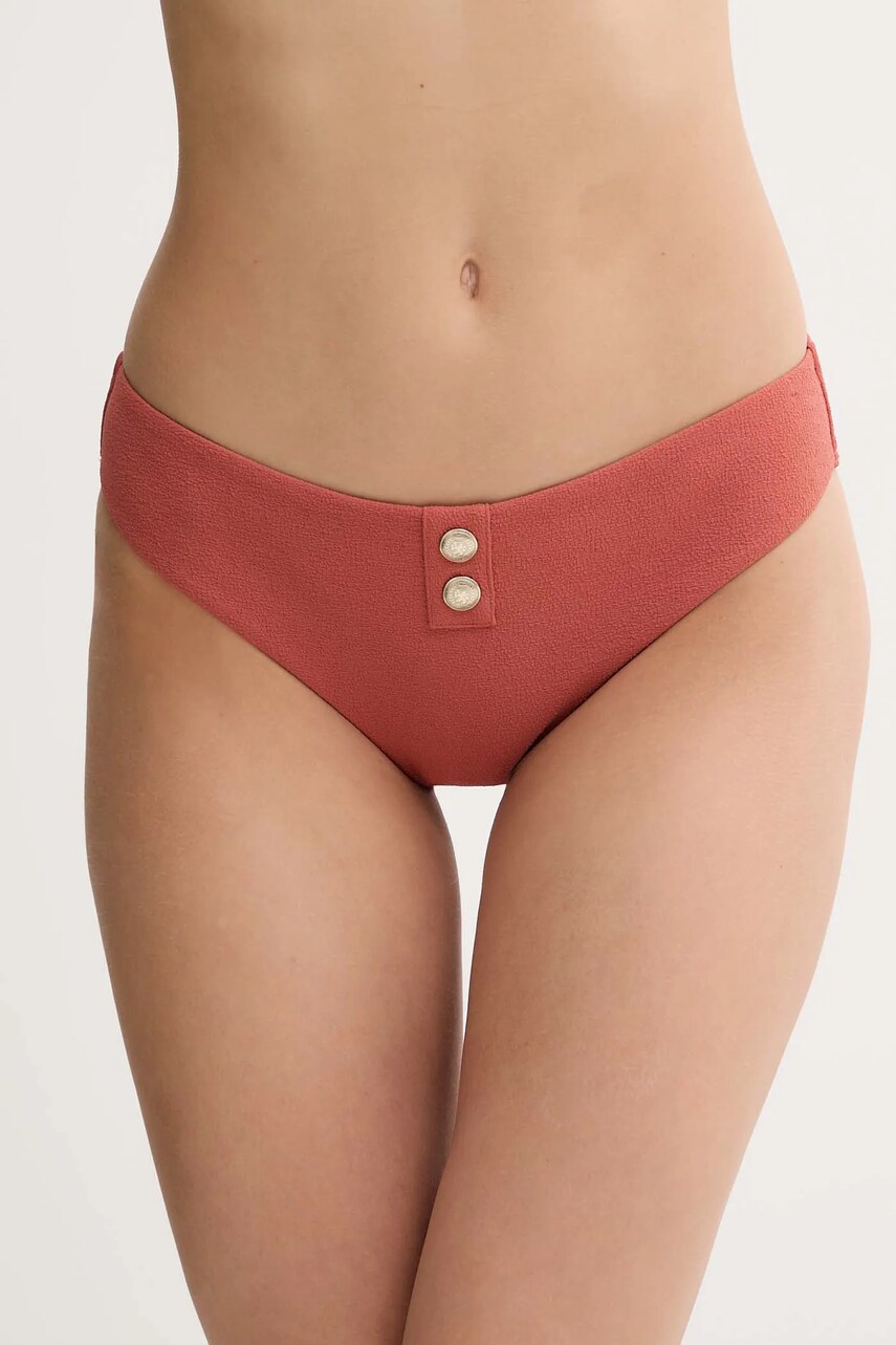 Levně Plavkové kalhotky Tommy Hilfiger oranžová barva, UW0UW05836