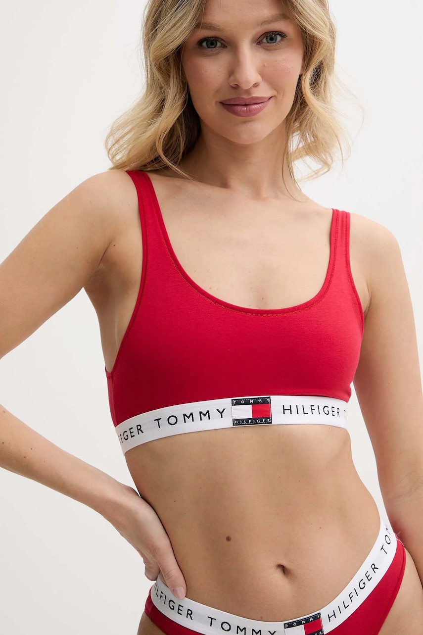 

Сутиен Tommy Hilfiger в червено UW0UW05713, Червен