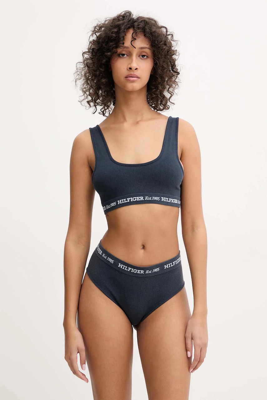Бюстгальтер Tommy Hilfiger цвет синий узорный UW0UW05727 Бюстгальтер Tommy Hilfiger цвет синий узорный UW0UW05727