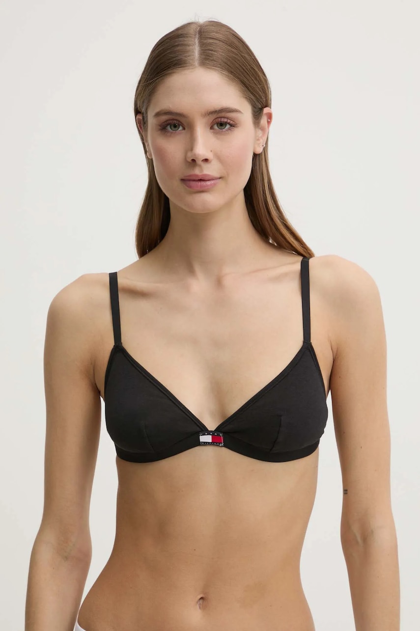 

Сутиен Tommy Hilfiger (3 броя) в черно с изчистен дизайн UW0UW05747, Черен
