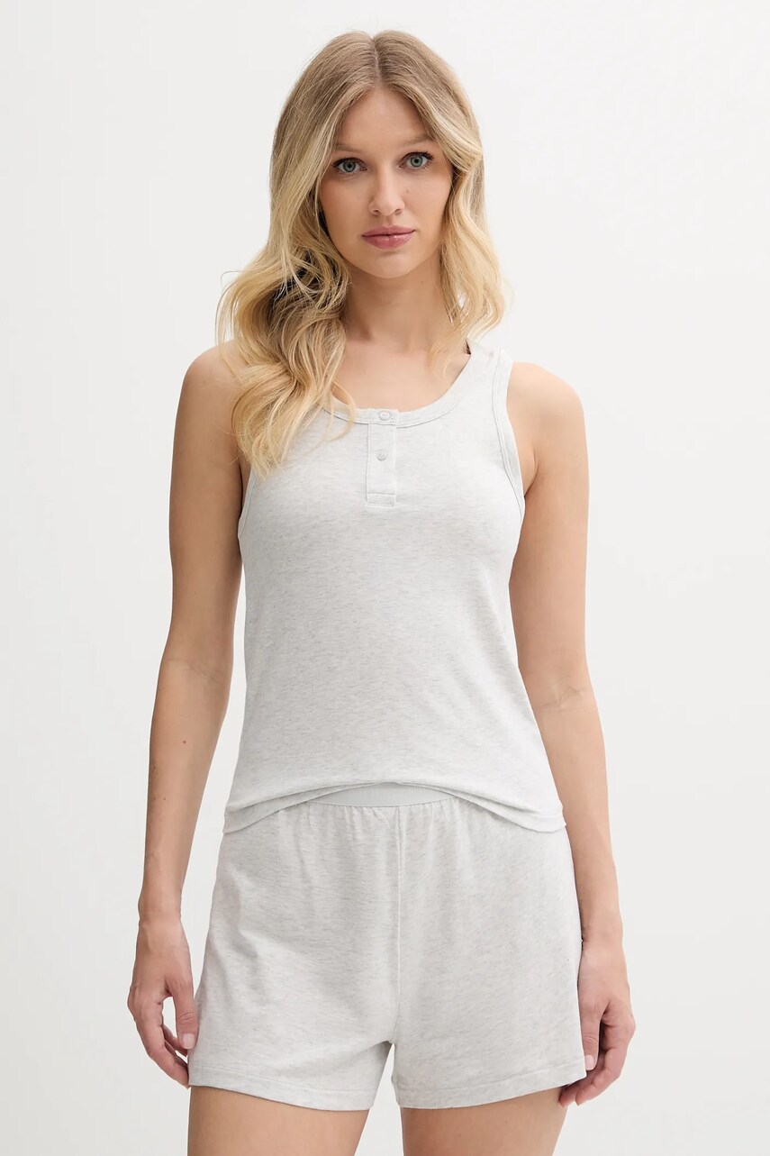 Levně Pyžamo Tommy Hilfiger šedá barva, UW0UW05890