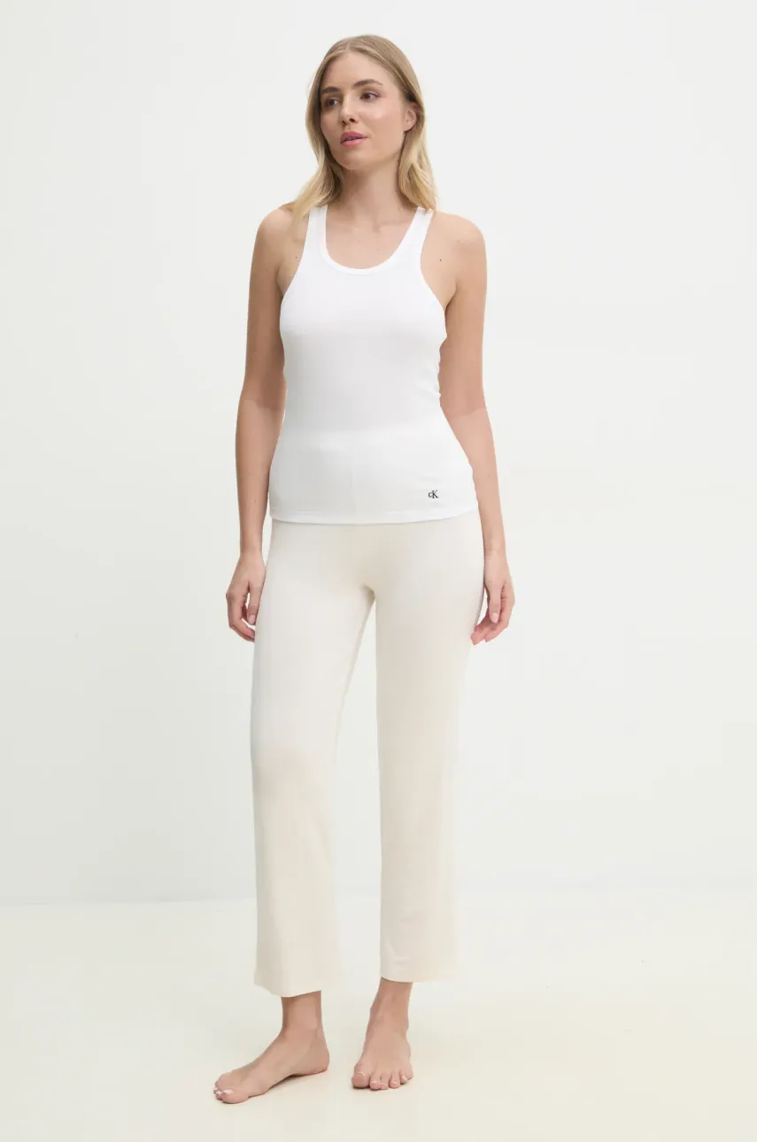 Пижамные брюки Calvin Klein Underwear женские цвет белый 000QS7285E Пижамные брюки Calvin Klein Underwear женские цвет белый 000QS7285E