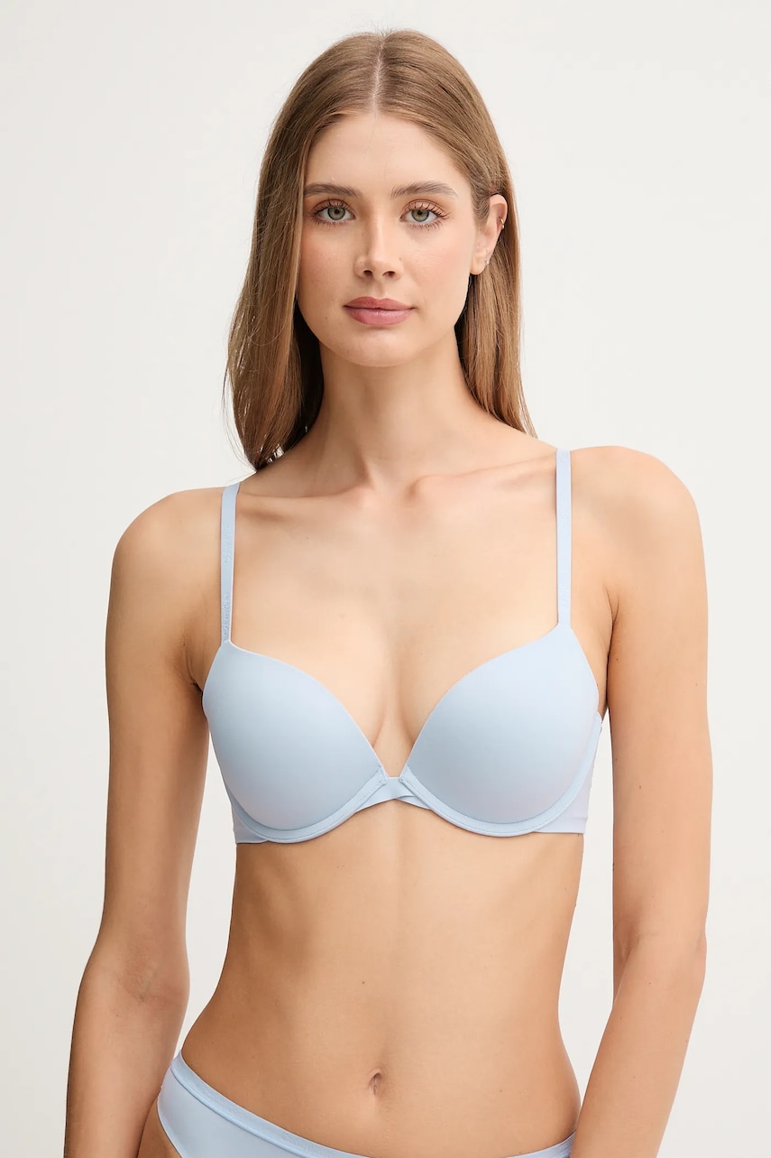 

Сутиен Calvin Klein Underwear в розово с изчистен дизайн LV00QF7315, Син