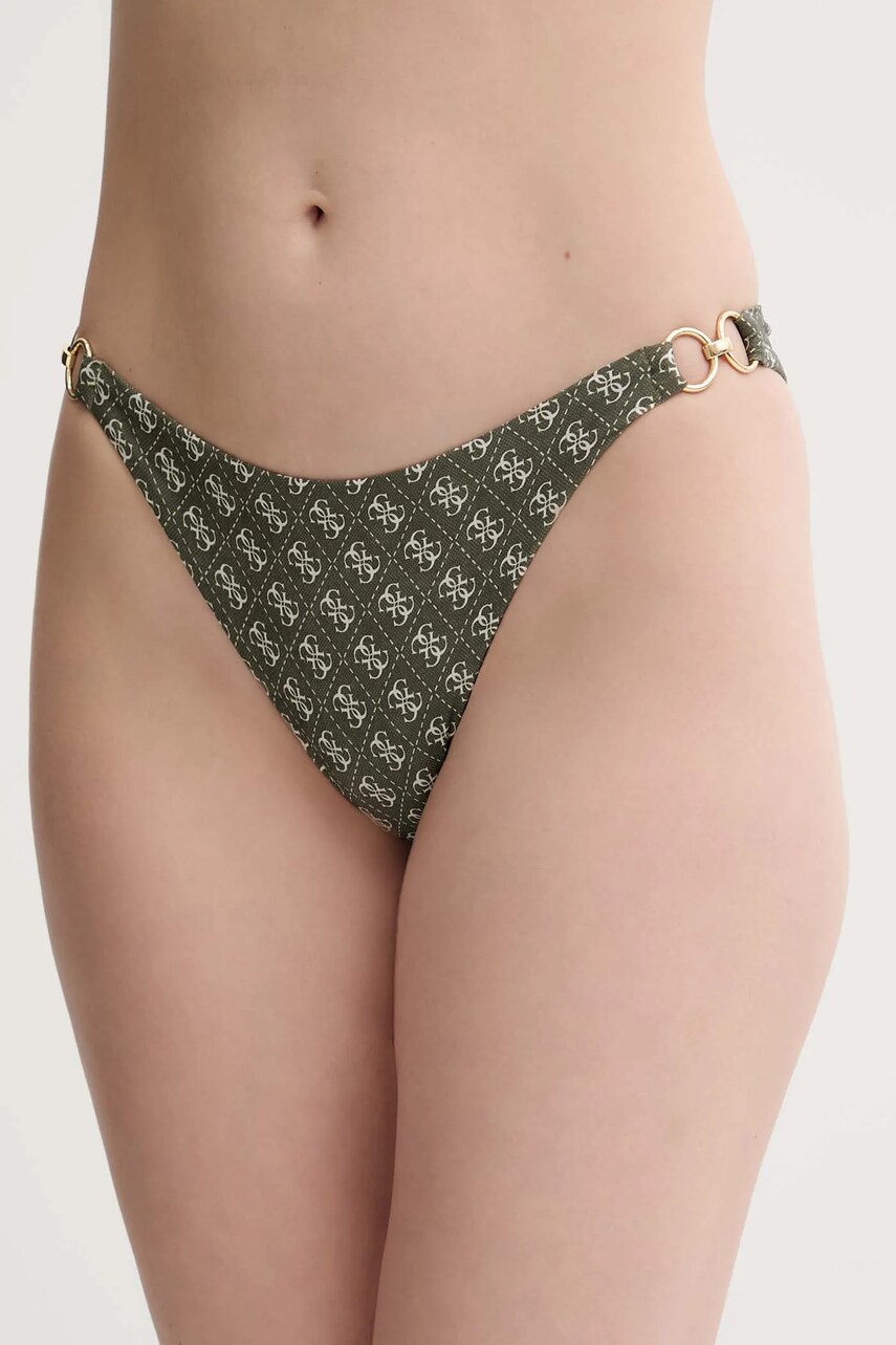 Levně Plavkové kalhotky Guess zelená barva, E5GO28 KCRL2