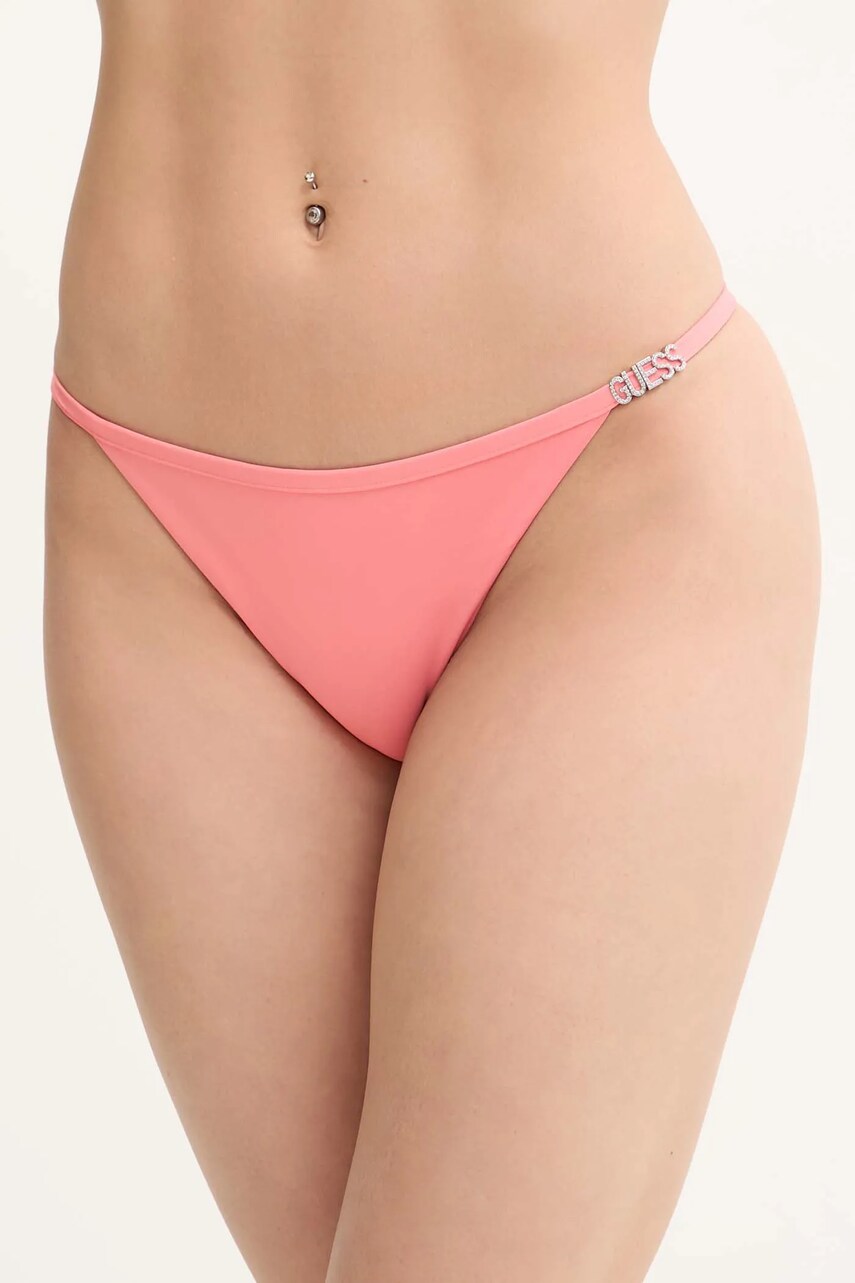 Levně Plavkové kalhotky Guess oranžová barva, E5GO09 MC040
