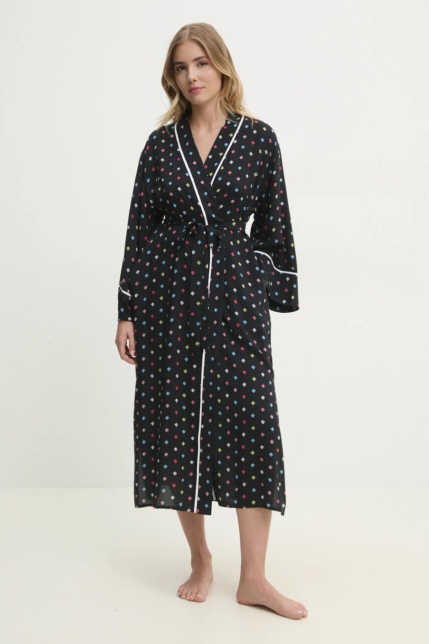 Dkny halat culoarea negru, YI10043
