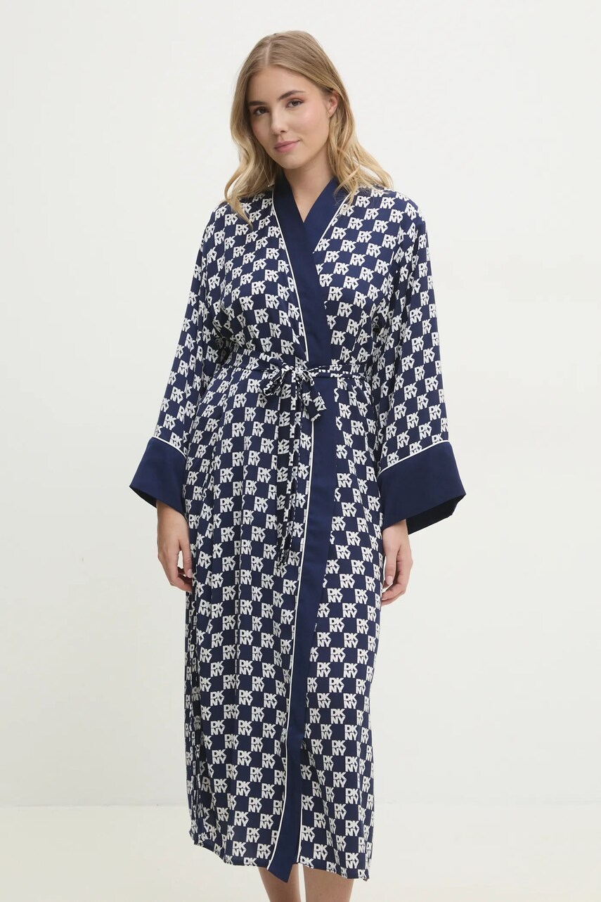 Dkny halat culoarea bleumarin, YI20045