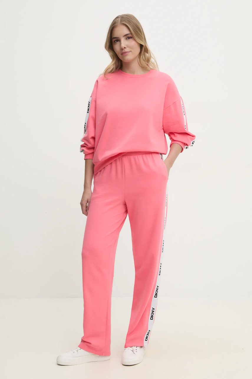 Dkny pijama femei, culoarea roz, YI80040 Dkny pijama femei, culoarea roz, YI80040