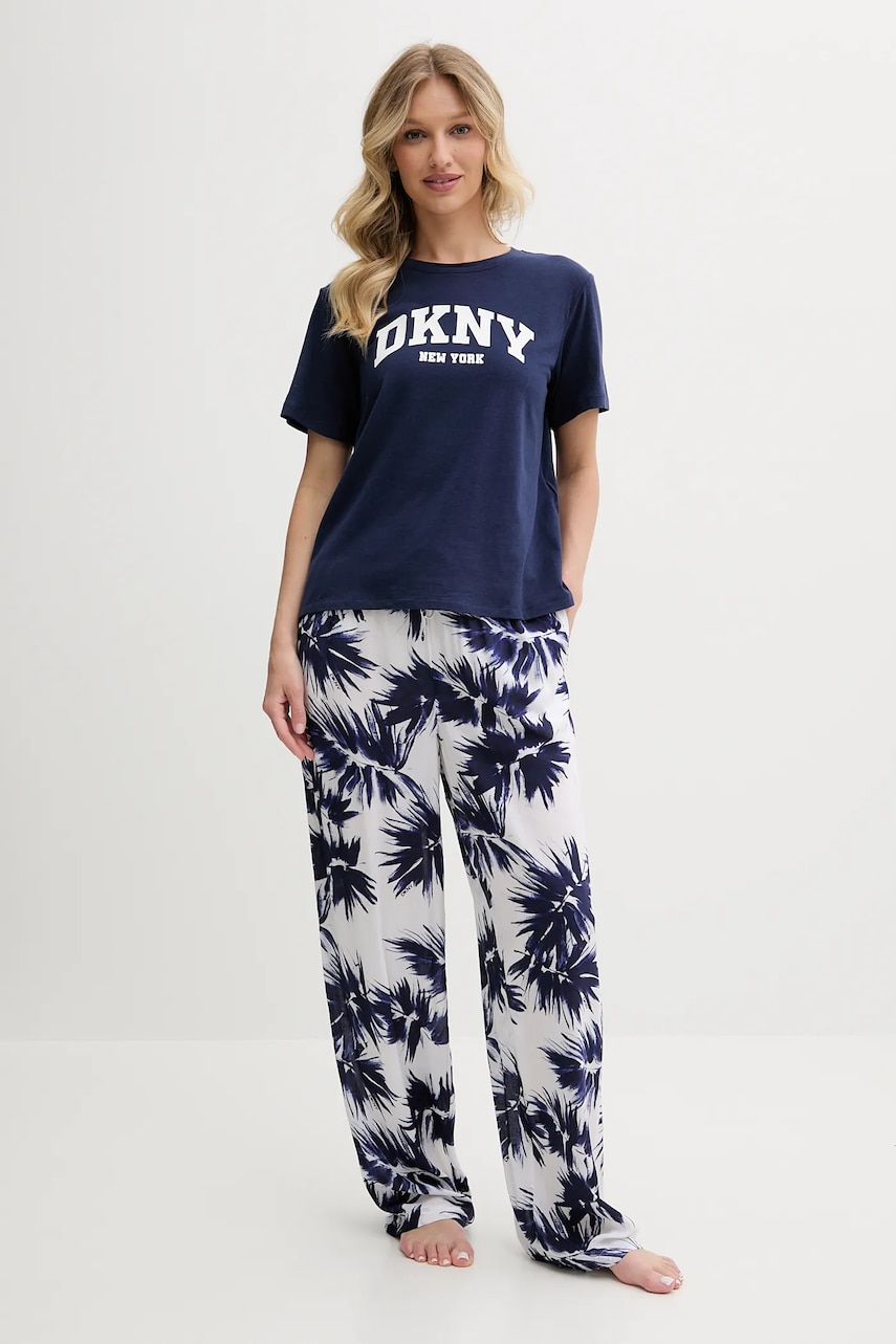 Dkny pijama culoarea bleumarin, YI70052