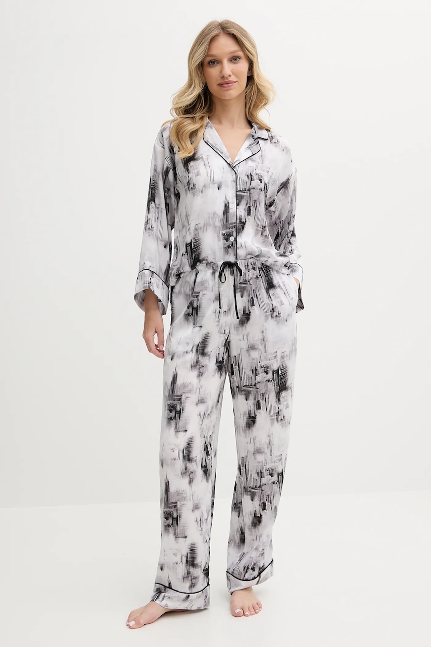 Levně Pyžamo Dkny dámské, šedá barva, YI90053