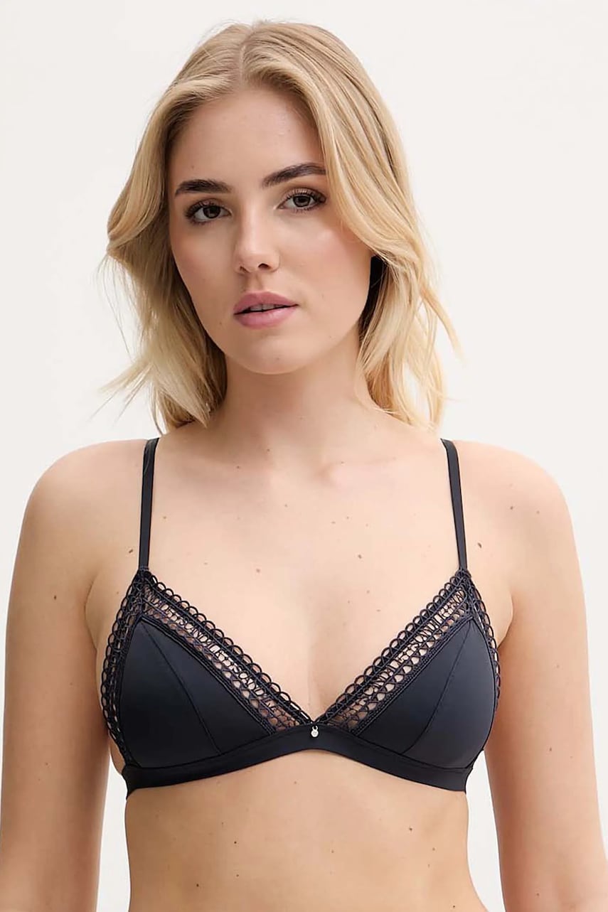 Scandale sutien culoarea albastru marin, neted, BTR020