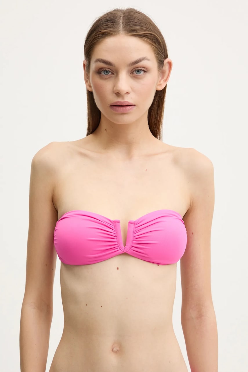 Melissa Odabash sutien de baie culoarea roz, cupa usor rigidizata, Alba Melissa Odabash sutien de baie culoarea roz, cupa usor rigidizata, Alba