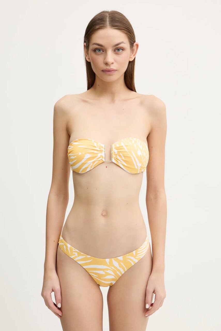 Melissa Odabash sutien de baie culoarea galben, cupa usor rigidizata, Barcelona