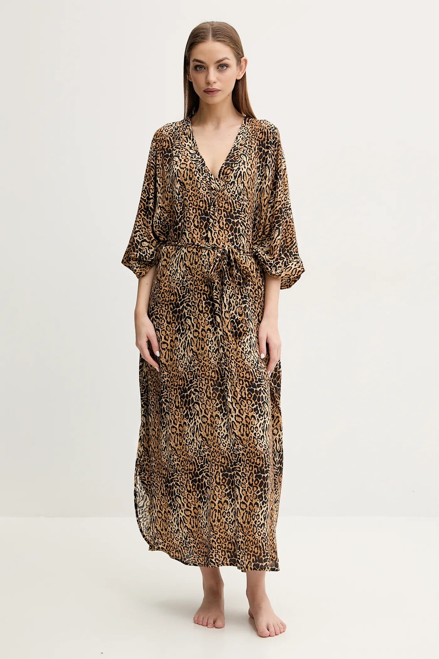 Melissa Odabash rochie de plaja culoarea maro, Bonnie