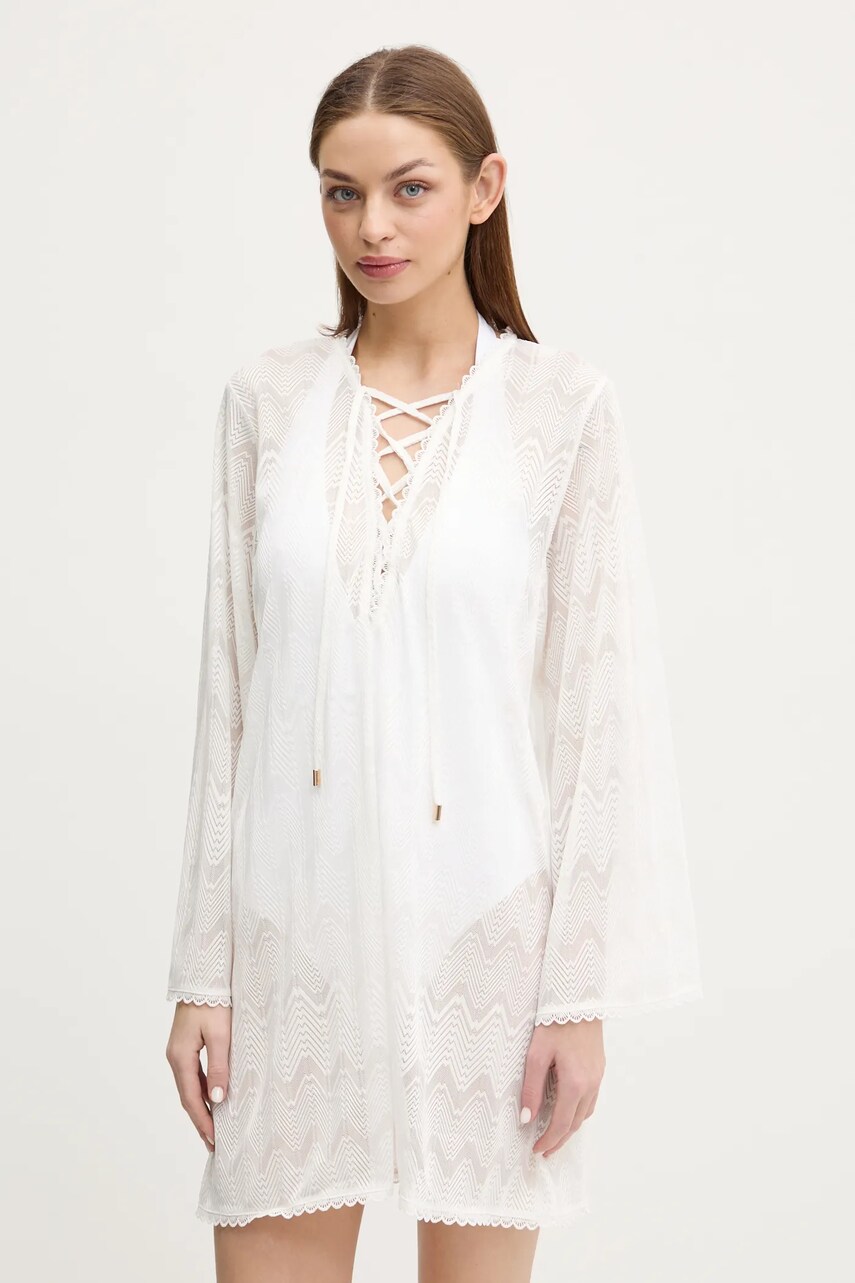 Melissa Odabash rochie de plaja culoarea alb, Keira