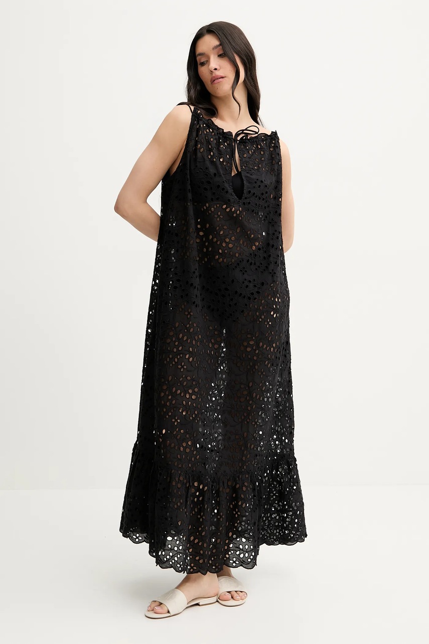 Bavlněné plážové šaty Lauren Ralph Lauren