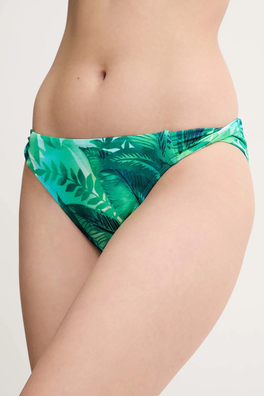 Levně Plavky Lauren Ralph Lauren zelená barva, 20523253