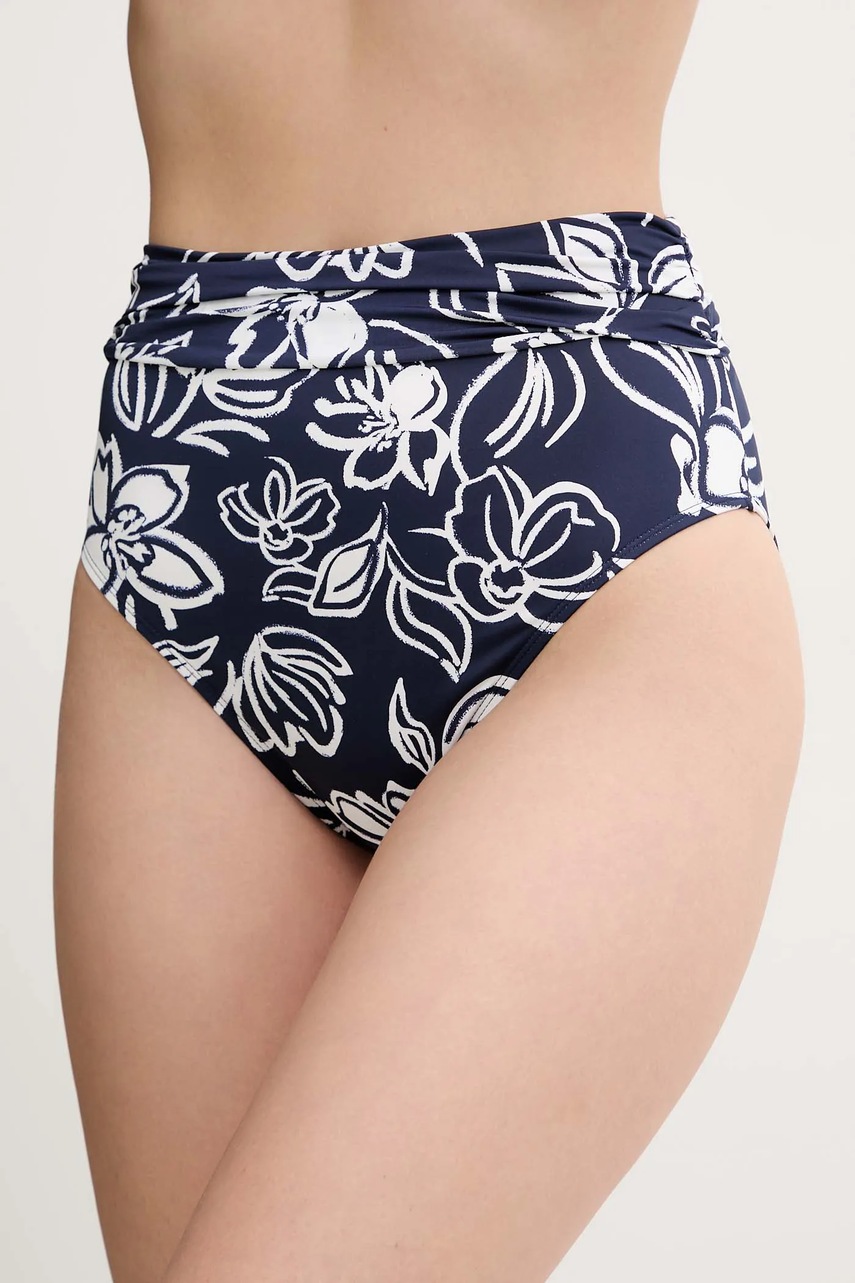 Levně Plavkové kalhotky Lauren Ralph Lauren tmavomodrá barva, 20527257