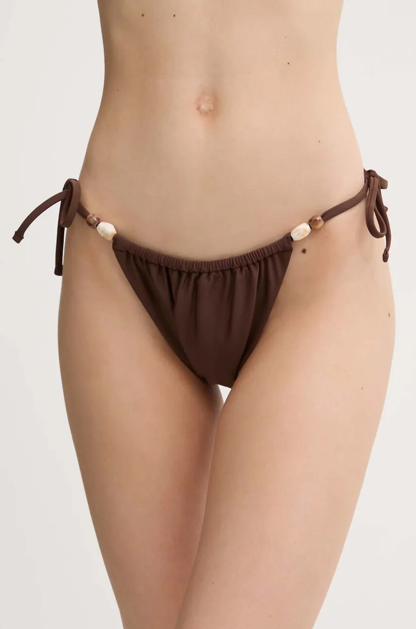 Abercrombie & Fitch bikini brazilieni culoarea maro, KI111-5149