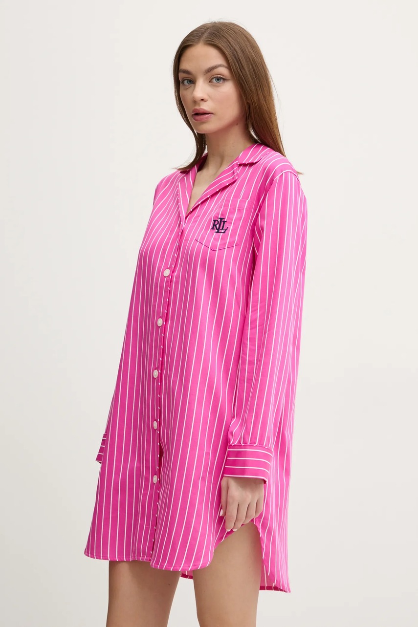 

Горнище на пижама Lauren Ralph Lauren в розово ILN32399, Розов
