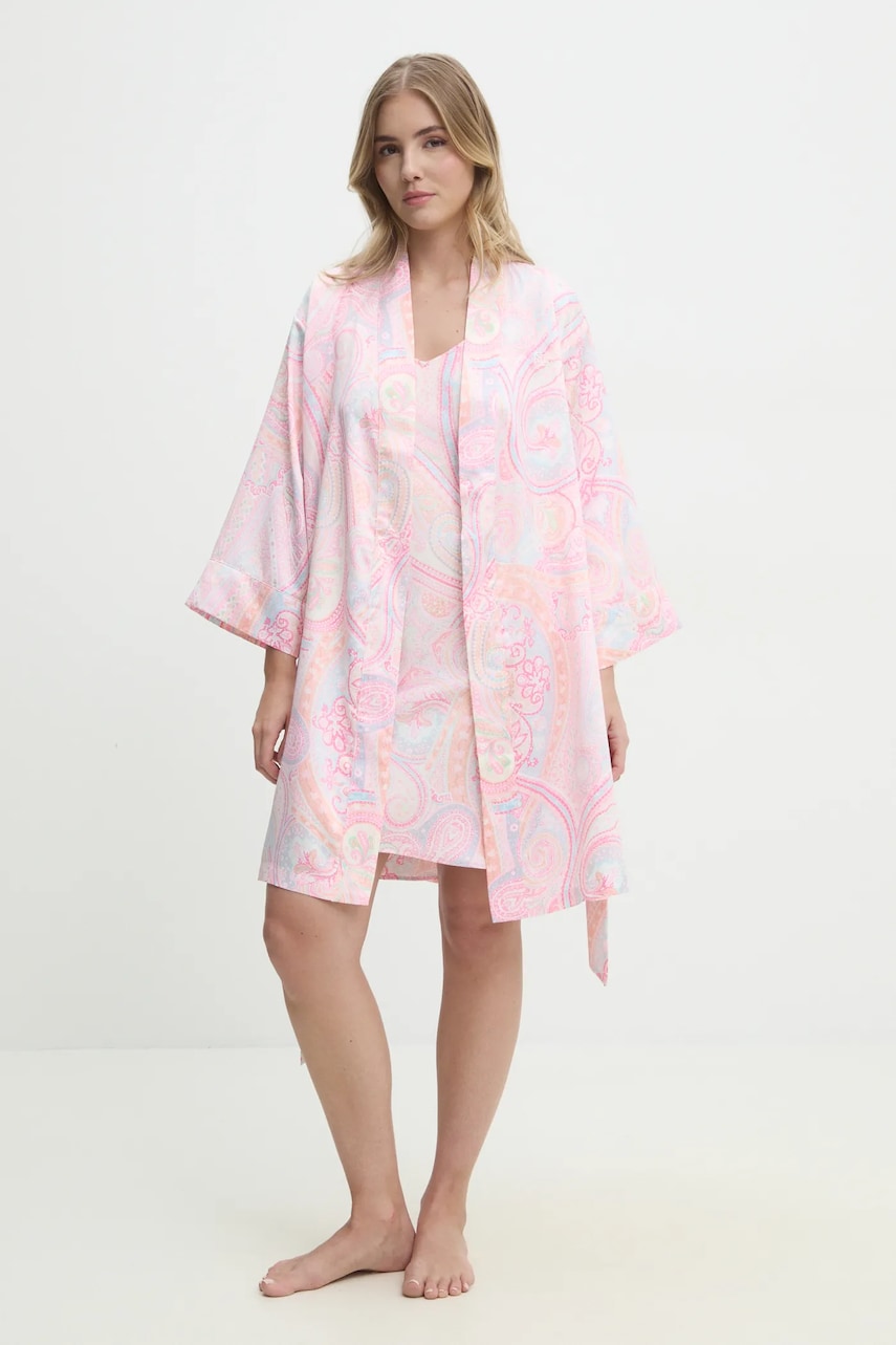 Халат Lauren Ralph Lauren цвет розовый ILN42405 Халат Lauren Ralph Lauren цвет розовый ILN42405