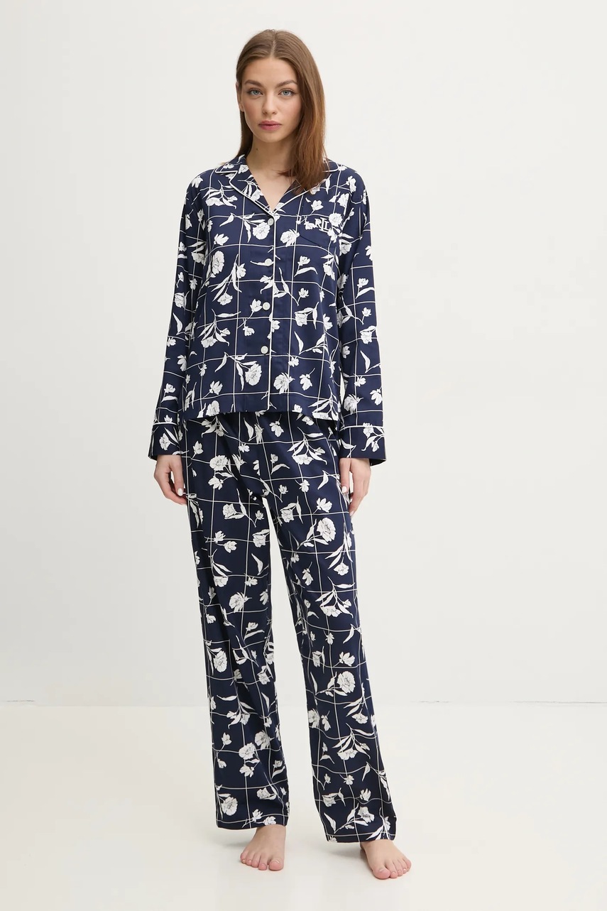 

Пижама Lauren Ralph Lauren дамска в тъмносиньо ILN92399, Тъмносин