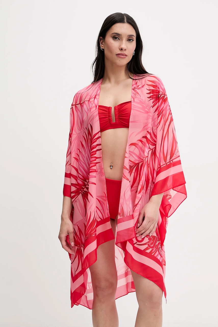 Liu Jo narzutka plażowa kolor czerwony VA5174.T4902