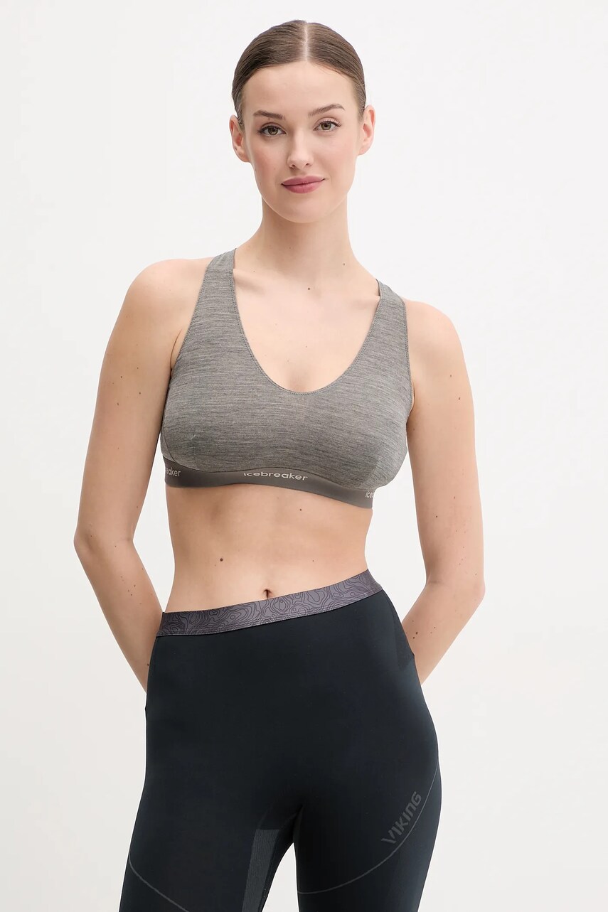 Icebreaker lenjerie functionala Merino Blend 125 Cool-Lite Sprite culoarea gri, IB0A57240131