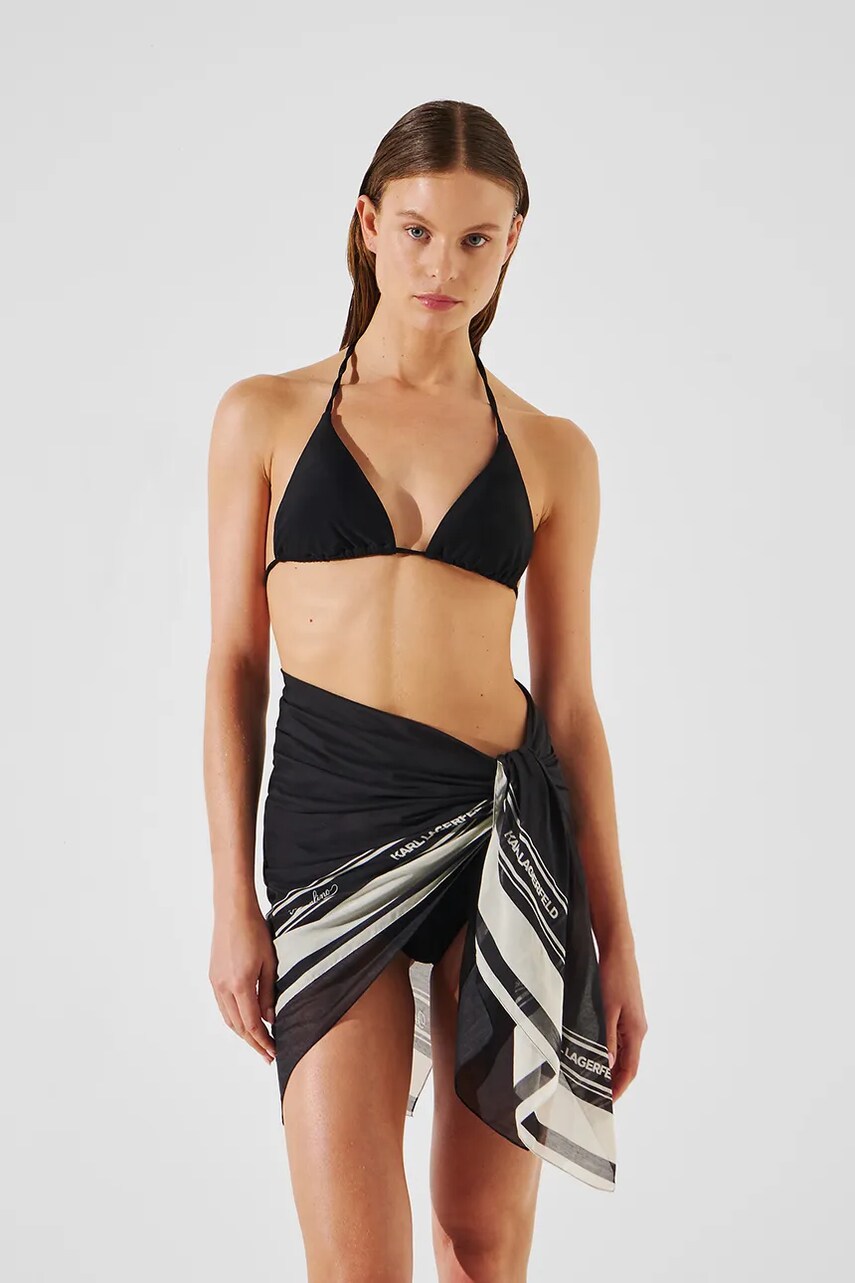 Karl Lagerfeld pareo culoarea negru, A2W46064