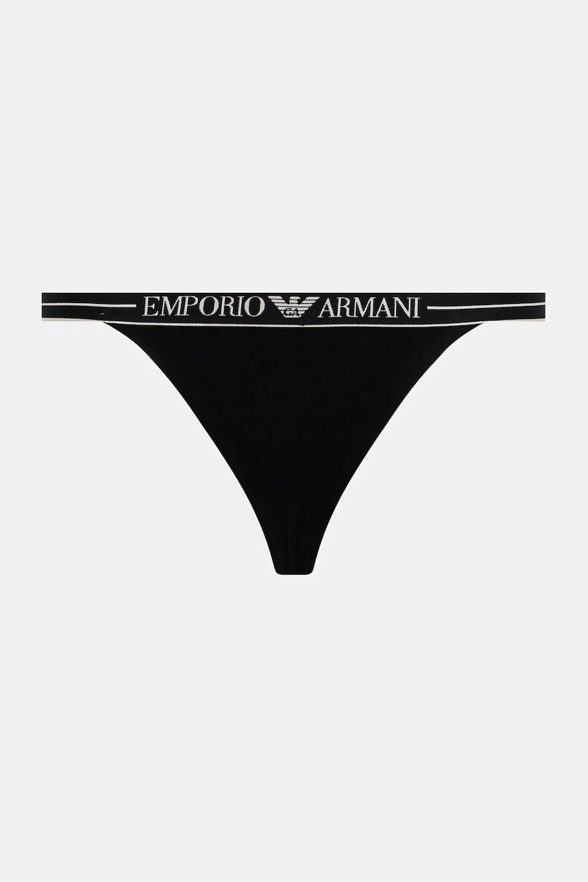 Стринги Emporio Armani Underwear 2 шт цвет чёрный EW000405 AF10881 Стринги Emporio Armani Underwear 2 шт цвет чёрный EW000405 AF10881
