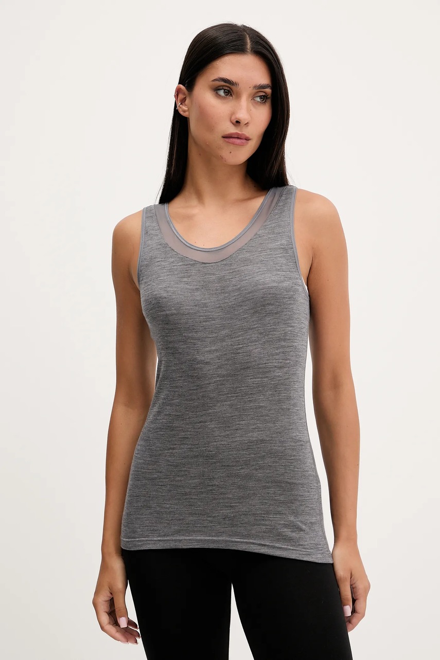 Chantelle top lenjerie de lână FEMILET culoarea gri, FN1582.0DH