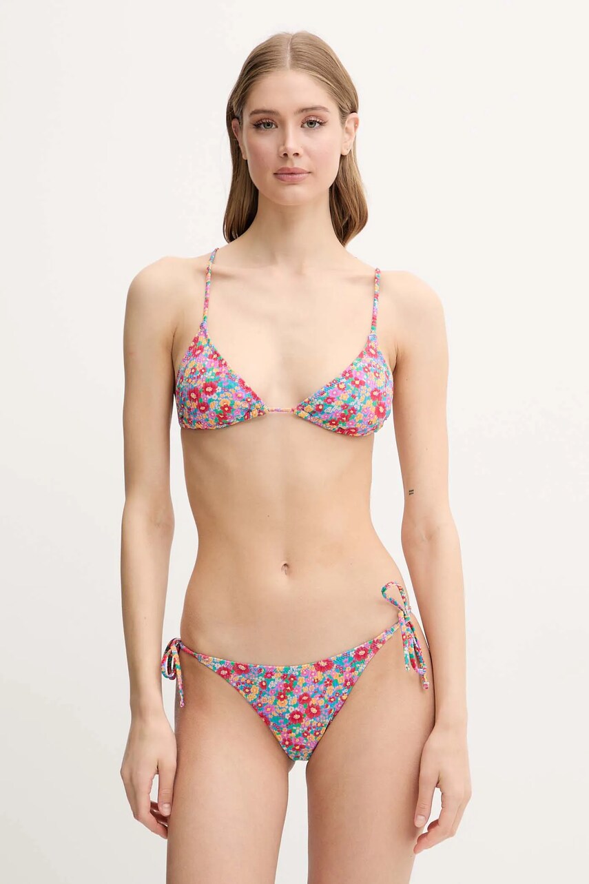 Rip Curl costum de baie din două piese LAS FLORES culoarea rosu, cupa usor rigidizata, 0M0WSW