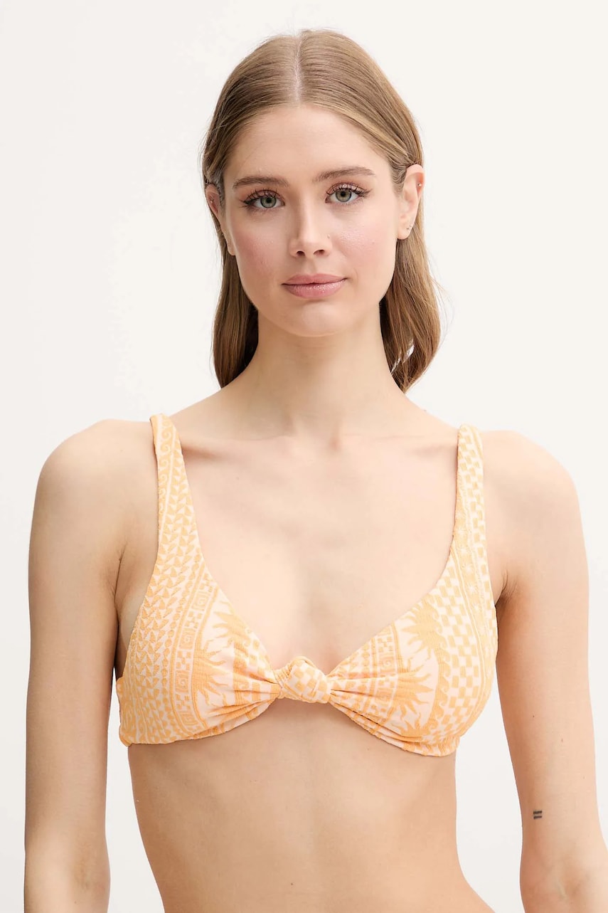 Rip Curl sutien de baie culoarea portocaliu, cupa usor rigidizata, 0N6WSW Rip Curl sutien de baie culoarea portocaliu, cupa usor rigidizata, 0N6WSW