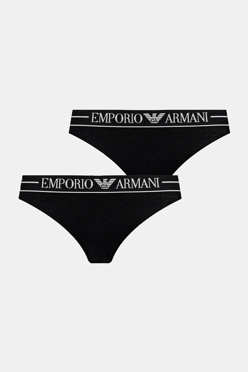 Emporio Armani Underwear chiloti 2-pack culoarea negru, EW000403 AF10881