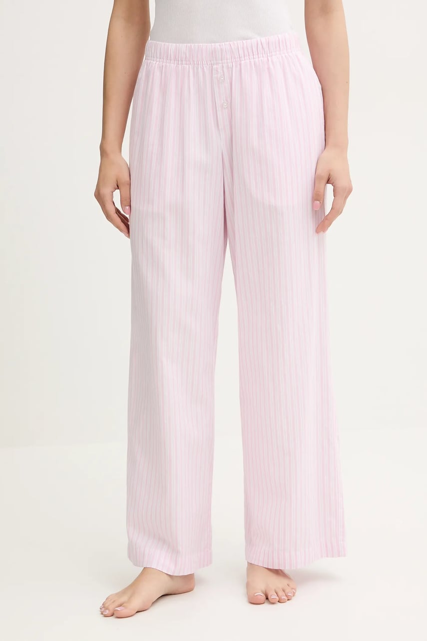 Hollister Co. pantaloni pijama bumbac culoarea roz, KI346-5011