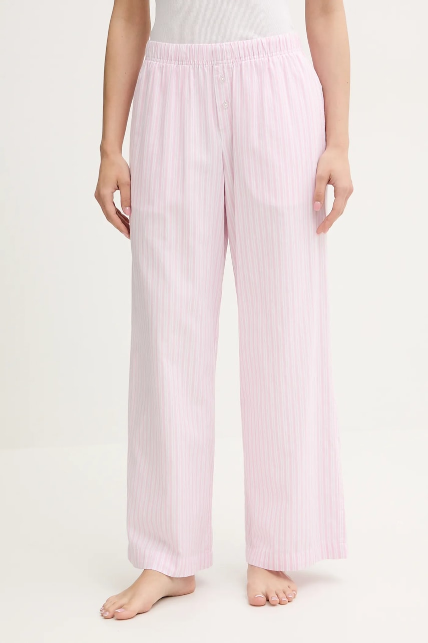Hollister Co. pantaloni pijama bumbac culoarea roz, KI346-5011