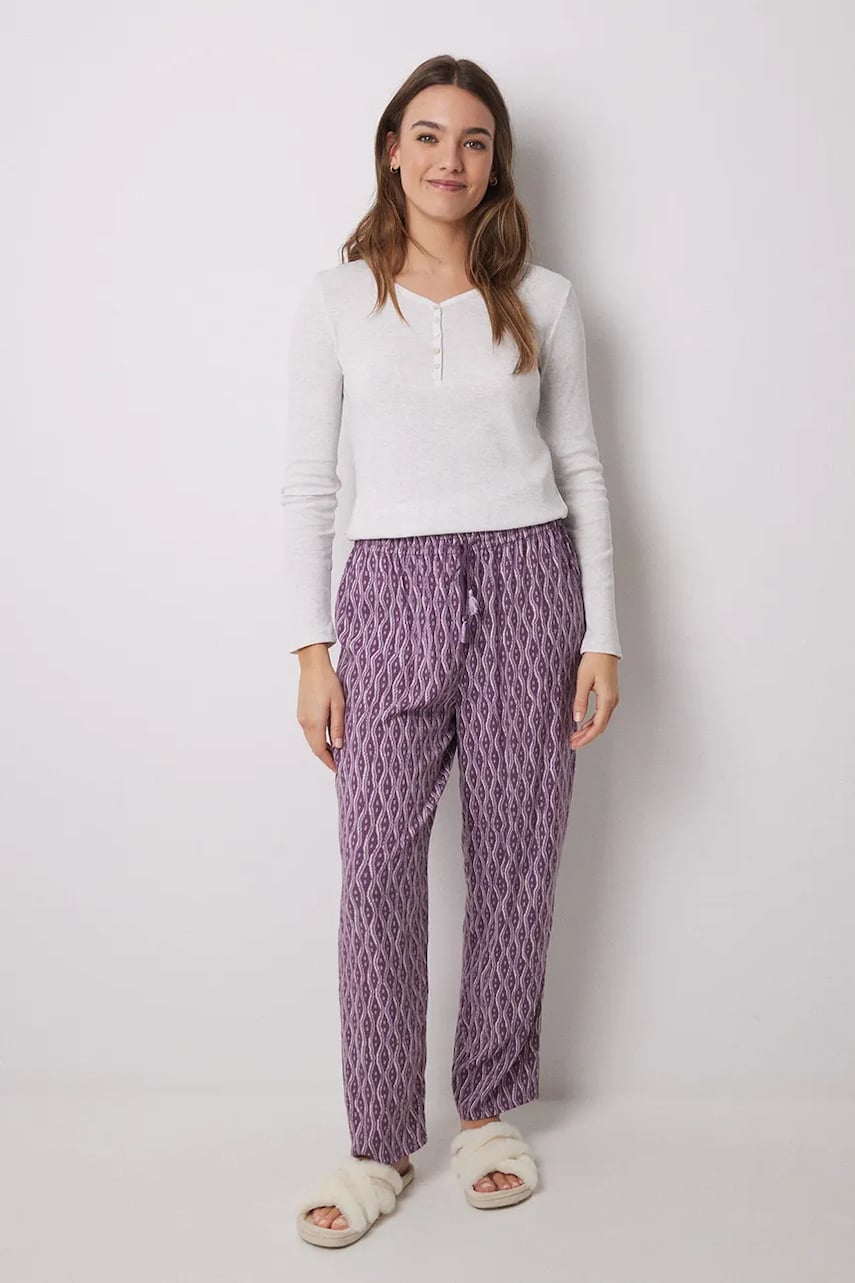 women'secret pantaloni de pijama femei, culoarea violet, 3709650 women'secret pantaloni de pijama femei, culoarea violet, 3709650