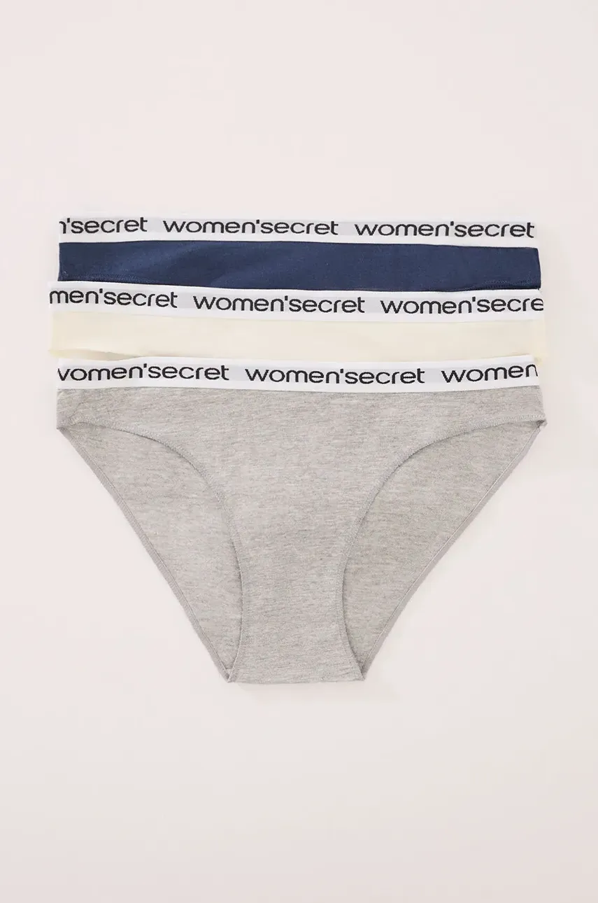 Трусы womensecret 3 шт цвет бирюзовый 4939016 Трусы womensecret 3 шт цвет бирюзовый 4939016