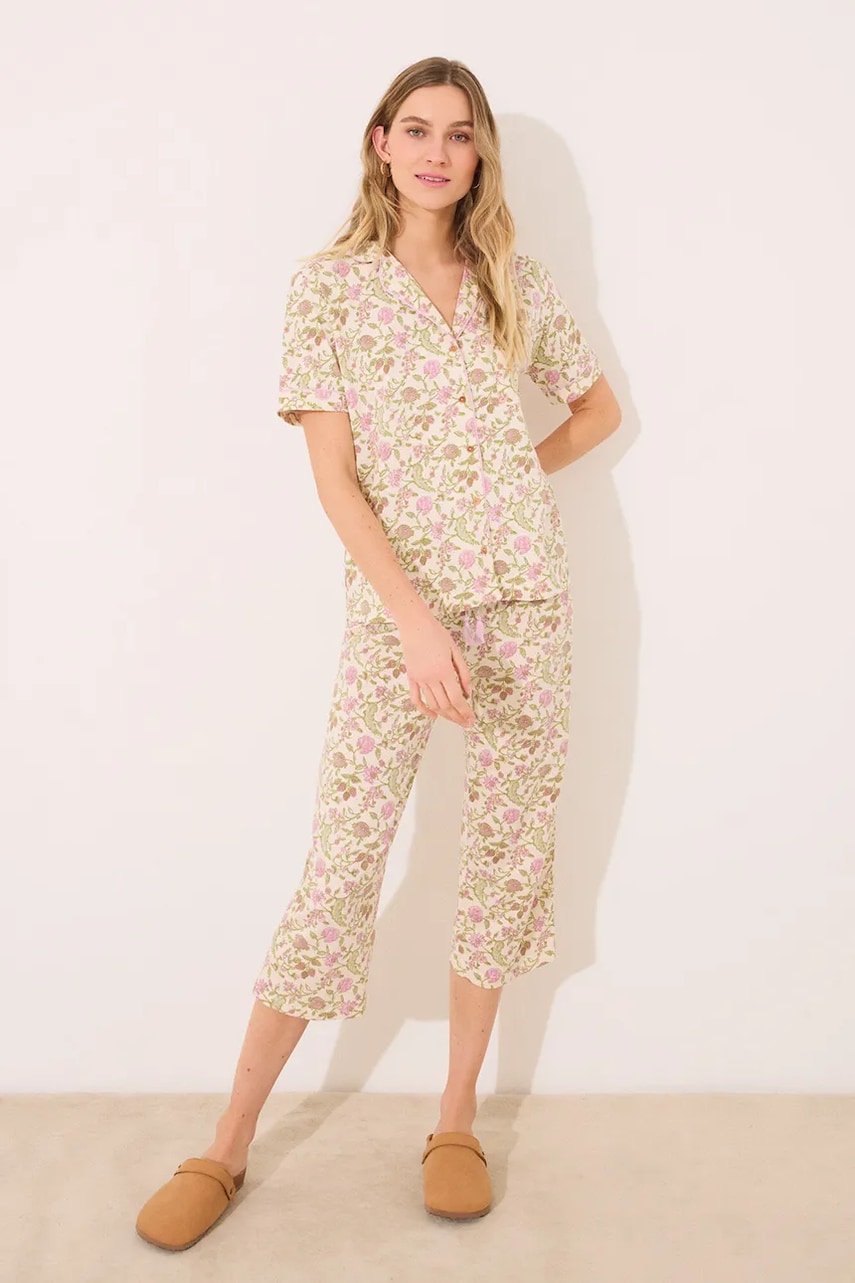 women'secret pijamale de bumbac femei, culoarea verde, bumbac, 4859409 women'secret pijamale de bumbac femei, culoarea verde, bumbac, 4859409