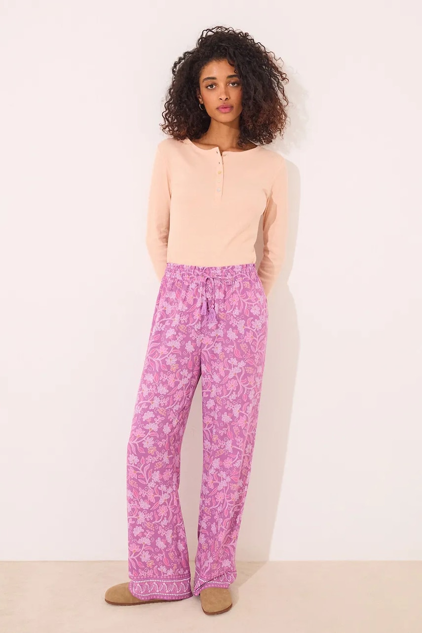 Levně Pyžamo women'secret fialová barva, 3709659