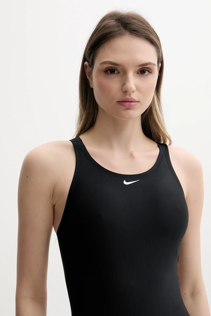 Nike costum de baie dintr-o bucata culoarea negru, cupa moale, NESS8370