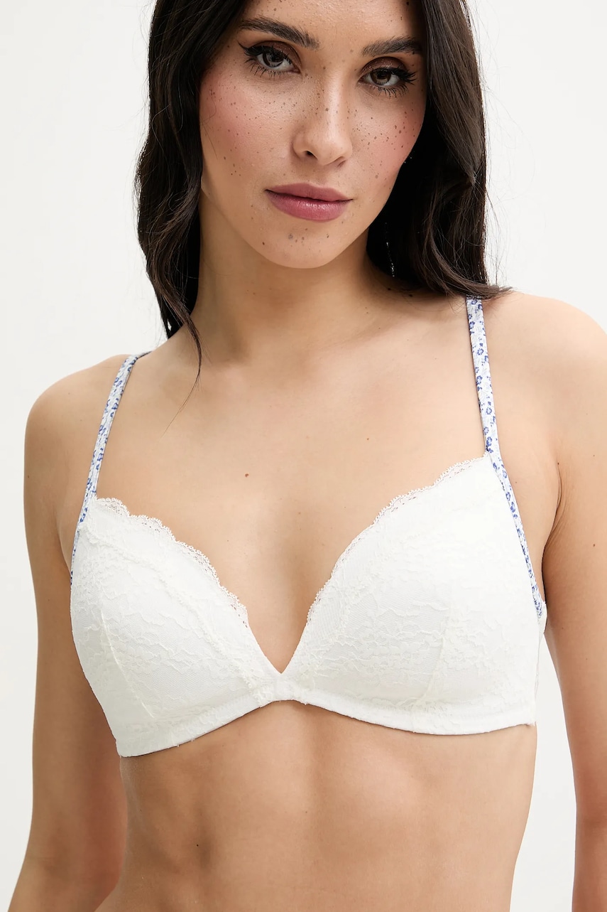 women\'secret sutien culoarea alb, dantela, neted, 5669030